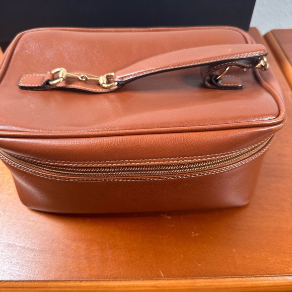 Gucci by Tom Ford mid 90s Horsebit Vanity makeup leather case tan with horsebit - Picture 4 of 13